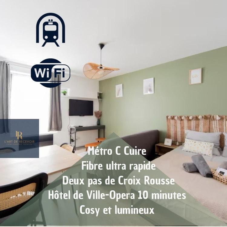 Art De Recevoir - L'Ecrin De Margnolles - Croix Rousse - Metro C-Cuire คัลลูร์ เอต์ คูร์เย ภายนอก รูปภาพ